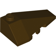 Lego Brick Wedged, Sloped 4 x 2 Triple Right / Dark Brown