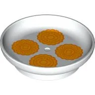 Duplo Dish with 4 Food Items Print