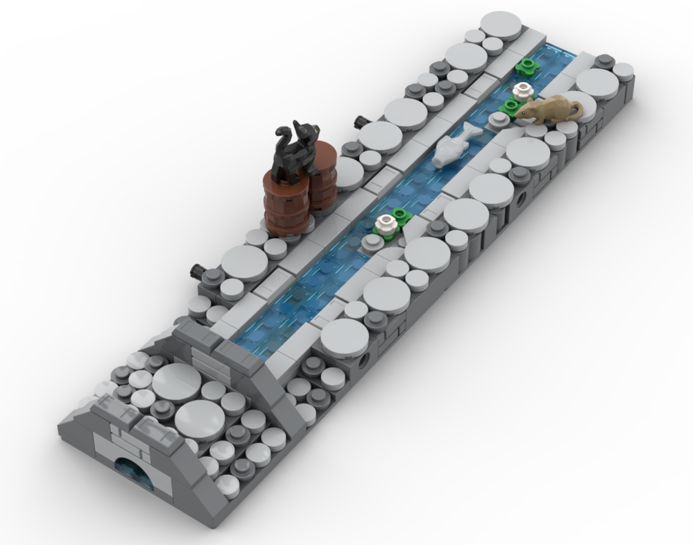Lego Medieval Street Row – Brook Alley