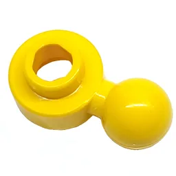 Plate Round 1 x 1 with Towball and Hexagonal Hole [Maxifig Hand]