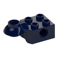 Lego Technic Brick Special 2 x 2 with Pin Hole, Rotation Joint Ball Half [Horizontal Top] / Dark Blue