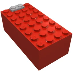 Battery Box, 9V Small [Complete Assembly] / Red