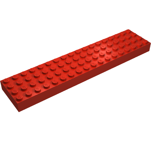 Lego Brick 4 x 18 / Red