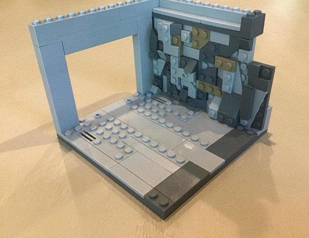 Lego Imperial base on mandalore modular hallway