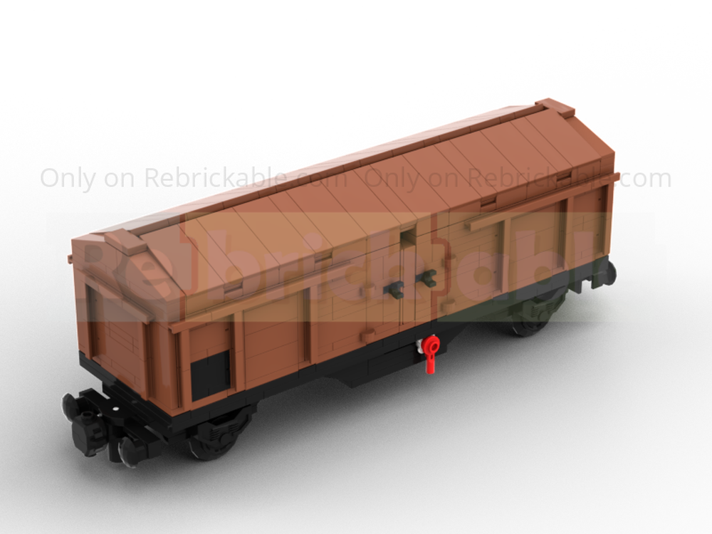 Lego 8wide folding lid wagon "Tkm-v" of the DR