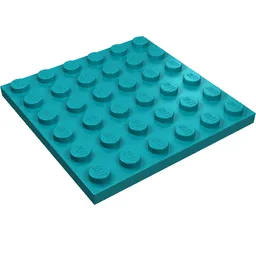 Plate 6 x 6 / Dark Turquoise
