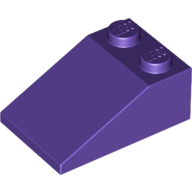 Lego Brick Sloped 33° 3 x 2 / Dark Purple