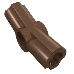 Technic Axle and Pin Connector Angled #3 - 157.5° / Brown
