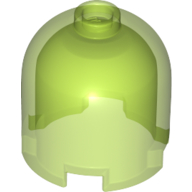 Lego Brick Round 2 x 2 x 1 2/3 Dome Top, Hollow Stud / Trans-Bright Green