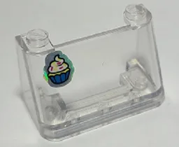 Windscreen 2 x 4 x 2 with Cupcake with Frosting Pattern (Sticker) - Set 41366