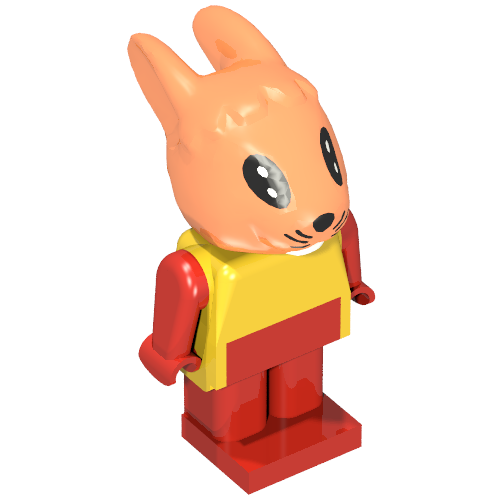 Lego Fabuland Figure Bunny 1 / Yellow