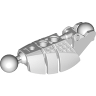 Lego Large Figure Skeletal, Limb, Plated with 2 Ball Joints (Piraka) / Very Light Bluish Gray