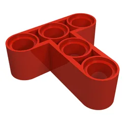Technic Beam 3 x 3 T-Shape Thick / Red
