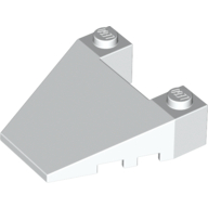 Lego Brick Wedged, Sloped 4 x 4 Taper, with Stud Notches / White