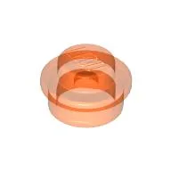 Plate Round 1 x 1 with Solid Stud / Trans-Neon Orange