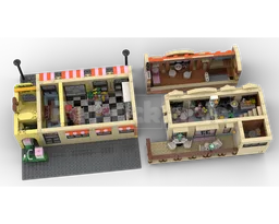 Modular grocery store and restaurant