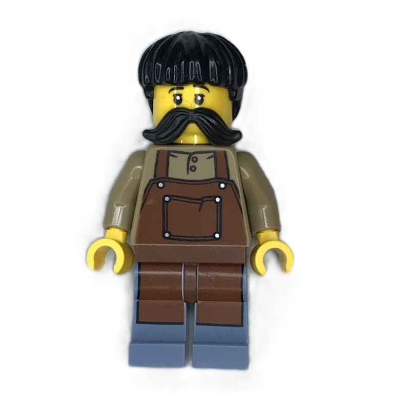 Lego Fish Seller, Reddish Brown Apron