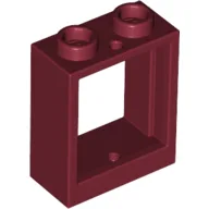 Window 1 x 2 x 2 Flat Front / Dark Red