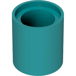 Technic Pin Connector Round 1L [Beam] / Dark Turquoise