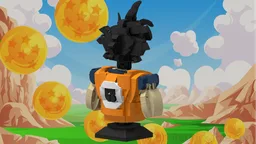 Son Goku Head Stand