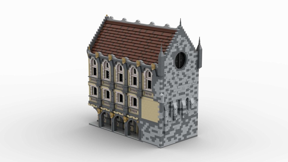 Lego H23 Main Palace with servants quarters, kitchen, royal apartment and throne room