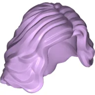 Hair Mid-length with Side Part, Wavy / Lavender