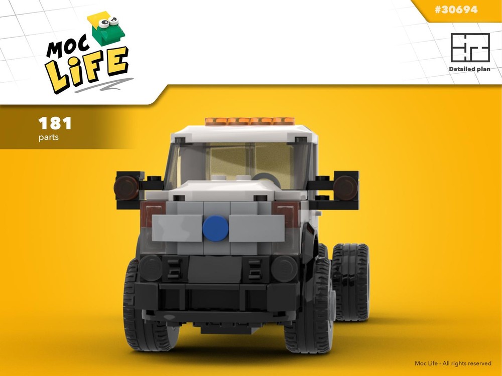 Lego Ford F-450 regular cab dually chassis