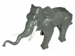Elephant, Removable Legs with White Tusks and Back Connector Slopes