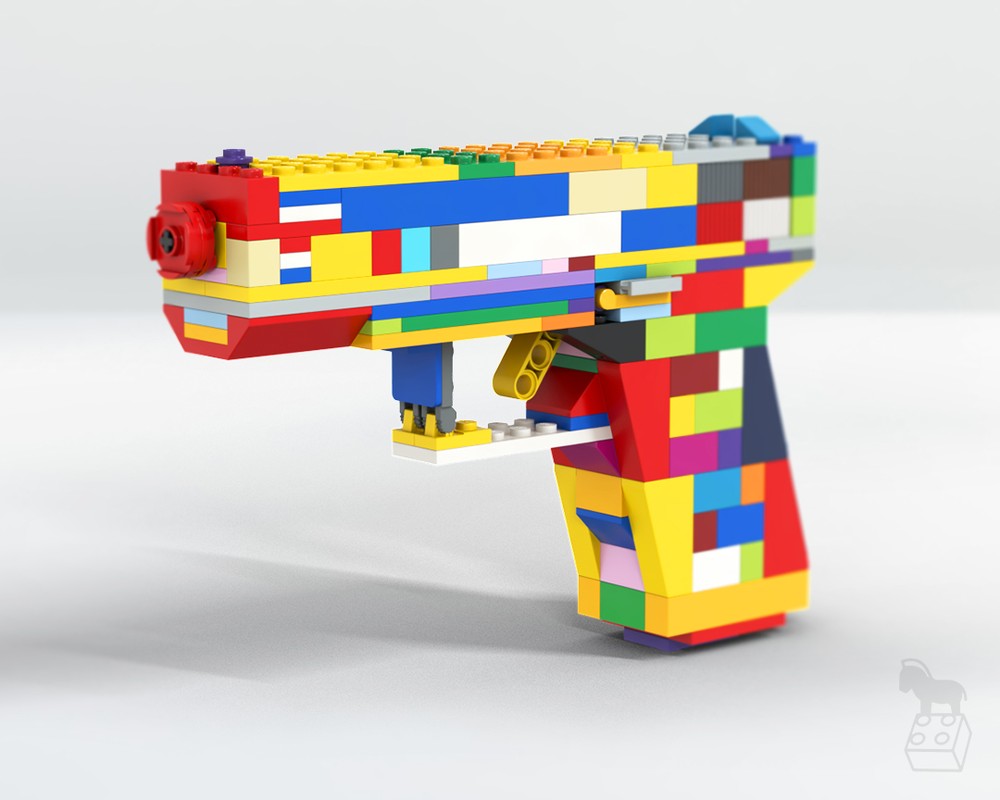 Lego Handgun Pistol Brick Art
