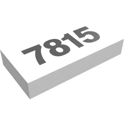 Tile 1 x 2 with '7815' Print / White