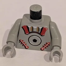 Torso Astrobot Print, Light Gray Arms and Hands / Light Gray
