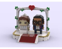 BrickHeadz Wedding Display