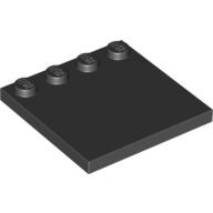 Lego Plate Special 4 x 4 with Studs on One Edge [Plain] / Black