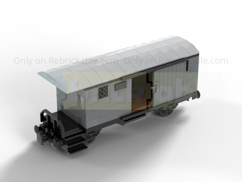 Lego 8wide State railway boxcar