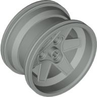 Lego Wheel 56 x 34 Technic Racing Medium with 3 Pin Holes / Light Gray
