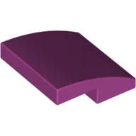 Brick Curved 2 x 2 x 2/3 / Magenta