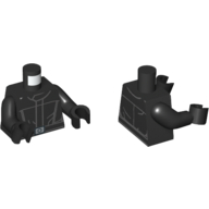 Lego Torso Imperial Crew Uniform Print, Black Arms and Hands / Black