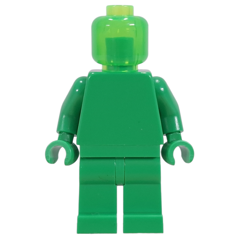 Lego Monochrome, Bright Green with Trans-Bright Green Head