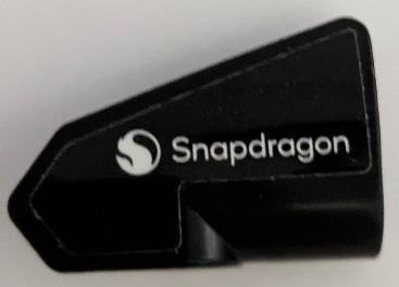 Lego Technic, Panel Fairing # 8 Very Small Smooth Short, Side B with White 'Snapdragon' and Logo Pattern (Sticker) - Set 42165