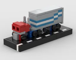 Microscale Optimus Prime Road Diorama