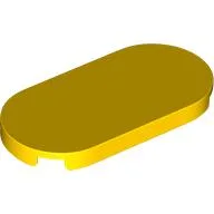 Tile Round 2 x 4 / Yellow