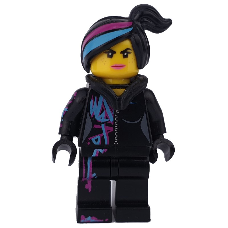 Lego Wyldstyle in black jumpsuit