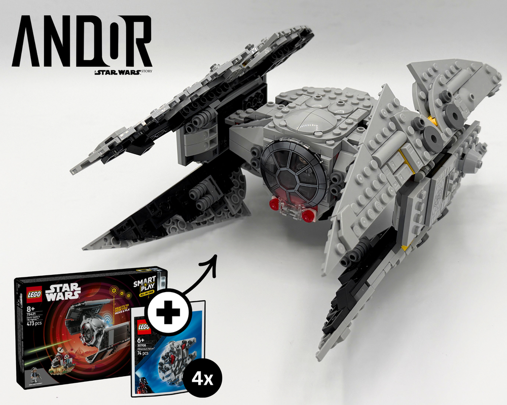 Lego Smart Tie Avenger (75421 & 4x 30708 Alternate Model)