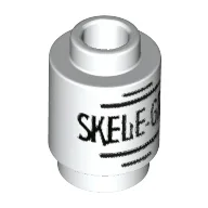 Brick Round 1 x 1 with 'Skele-Gro' Print