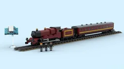 HP Express in H0 scale for 4 stud wide track