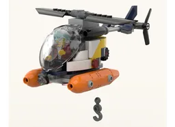 Tiny Pontoon Helicopter