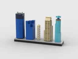 (Old Version)Minneapolis Skyscrapers City Skyline
