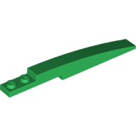 Lego Brick Curved 10 x 1 [Symmetric Inside Ridges] / Green