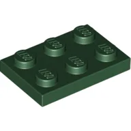 Plate 2 x 3 / Dark Green