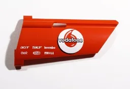 Technic, Panel Fairing #20 Large Long, Small Hole, Side A with 'vodafone', 'acer', 'SKF', 'brembo', 'OMR', 'MAGNETI MARELLI' and 'MAHLE' Pattern (Sticker) - Set 8674